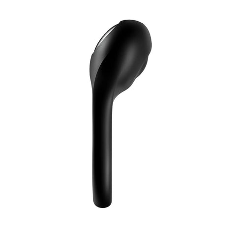 Satisfyer - Majestic Duo Silicone Vibrating Cock Ring (Black) - Black