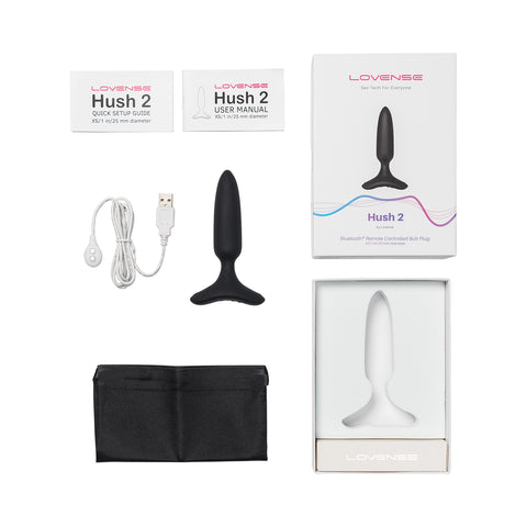 Lovense - Hush 2 1-inch App-Controlled Wearable Butt Plug