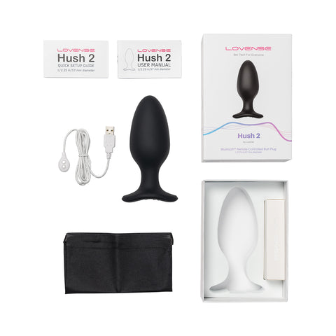Lovense - Hush 2 2.25-inch App-Controlled Wearable Butt Plug