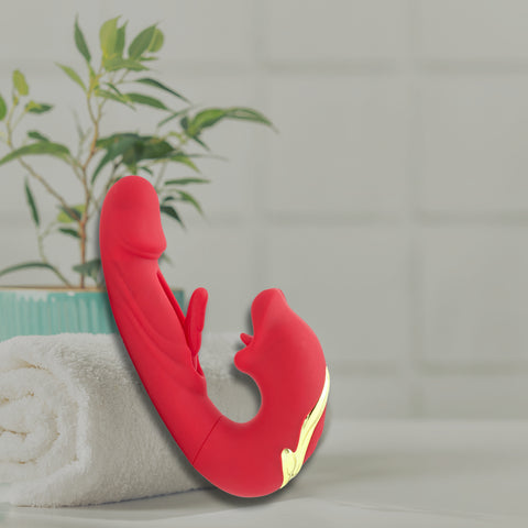 Funky Fantasy Series - Panic Lips Flickering Rabbit Vibrator
