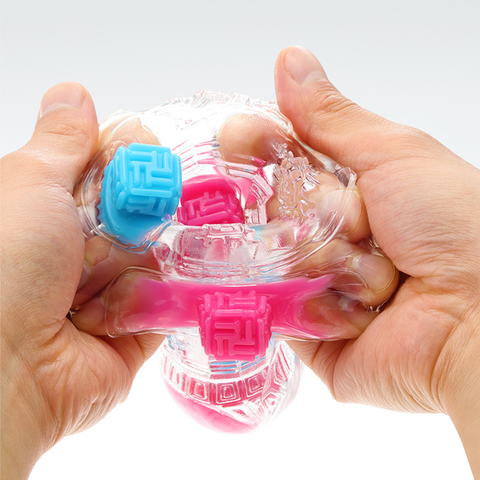 Tenga - Bobble Series Reusable Masturbation Cup Crazy Cubes