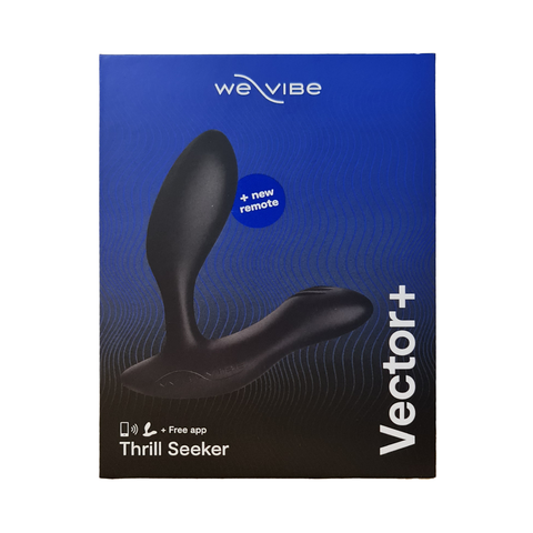 We Vibe - Vector+ Remote and App-Controlled Prostate Massager Charcoal Black