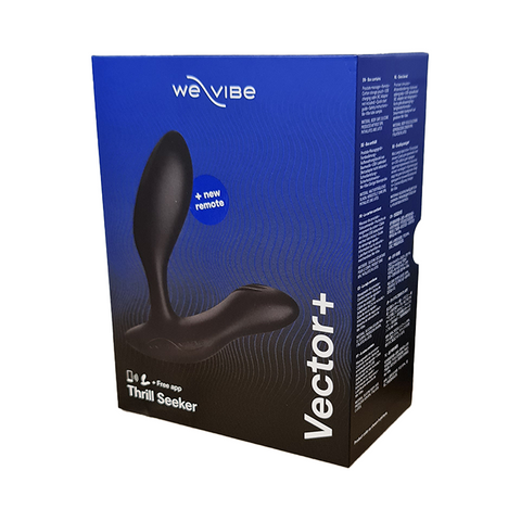 We Vibe - Vector+ Remote and App-Controlled Prostate Massager Charcoal Black