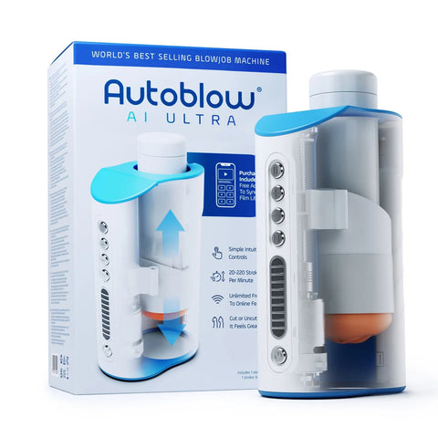 Autoblow - AI Ultra Machine Hands Free Masturbator (White)