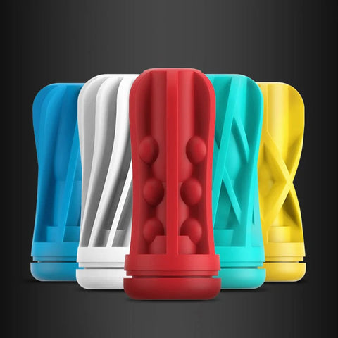 Galaku - Touch In Vibrating Masturbator Cup Stroker Yellow / Desert