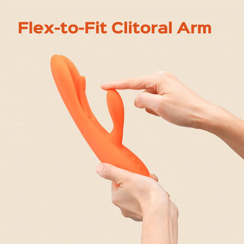 Honey Play Box - Terri App-Controlled Kinky Finger Tapping Rabbit Vibrator Orange