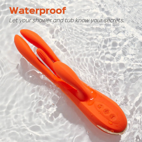 Honey Play Box - Terri App-Controlled Kinky Finger Tapping Rabbit Vibrator Orange