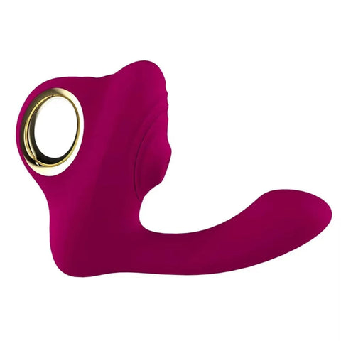 Leten - Clitoral Air Stimulator Sucking Heating G Spot Vibrator (Red Rose) Pink