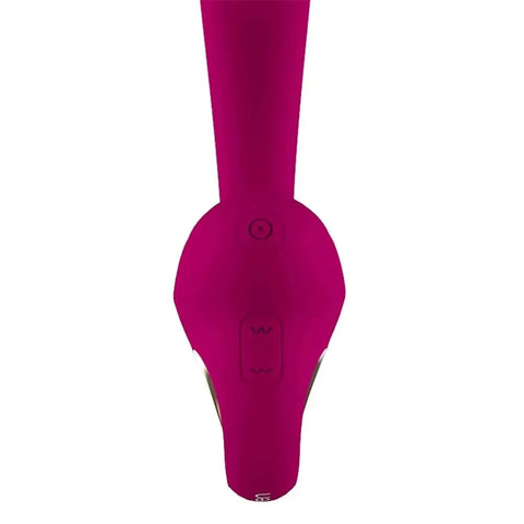 Leten - Clitoral Air Stimulator Sucking Heating G Spot Vibrator (Red Rose) Pink