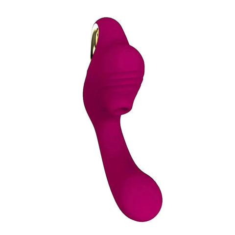 Leten - Clitoral Air Stimulator Sucking Heating G Spot Vibrator (Red Rose) Pink