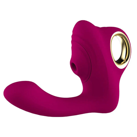 Leten - Clitoral Air Stimulator Sucking Heating G Spot Vibrator (Red Rose) Pink