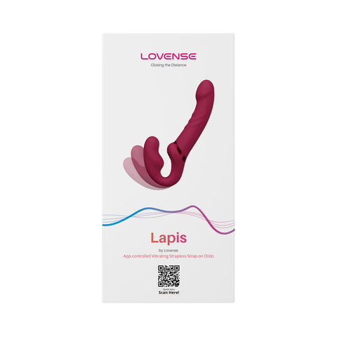 Lovense - Lapis App-Controlled 9-inch Dual-ended Strapless Strap-on Dildo