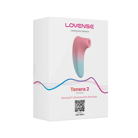 Lovense - Tenera 2 App-Controlled Clitoral Air Stimulator (Pink/Blue) Multi Colour