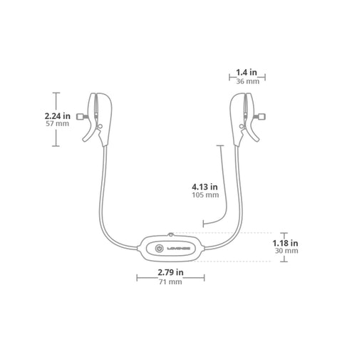 Lovense - Gemini App-Controlled Vibrating Nipple Clamps
