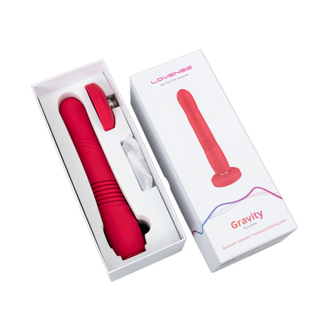 Lovense - Gravity App-Controlled 9-inch Suction Cup Thrusting Dildo