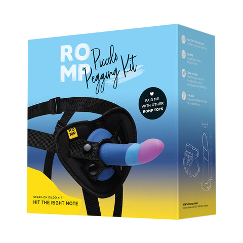 Romp - Piccolo Hit The Right Note 5.5" Pegging Kit with Dildo and Harness