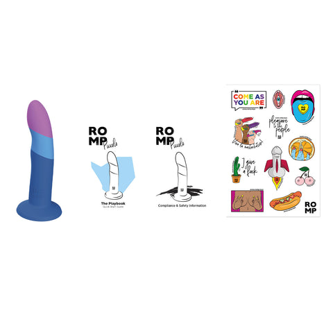 Romp - Dizi Take A Ride 7" Harness Compatible Silicone Suction Cup Dildo