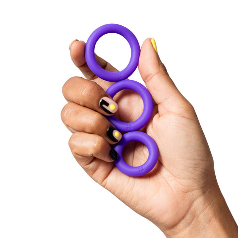 Romp - Remix Trio 3-piece Silicone Cock Ring