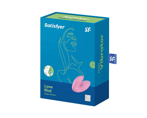 Satisfyer - Love Riot Silicone Finger Vibrator Pink