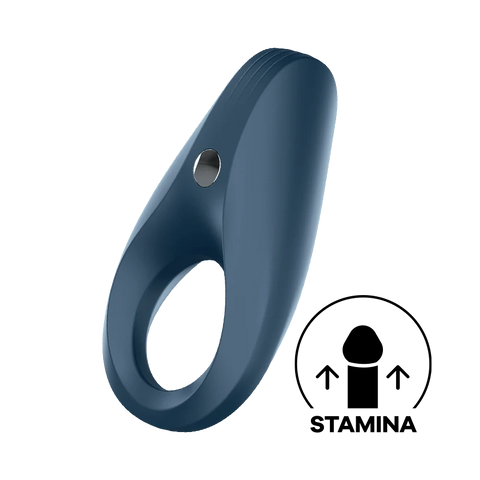 Satisfyer - Rings Plus Vibration Rechargeable Rocket Cock Ring (Dark Blue)