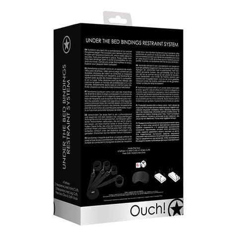 Shots - Ouch BDSM Under The Bed Bindings Restraint System (Black)