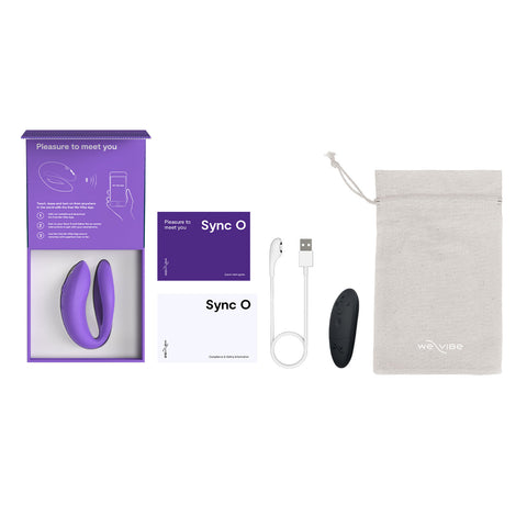 We Vibe - Sync O App and Remote-Controlled Couple Vibrator Light Purple