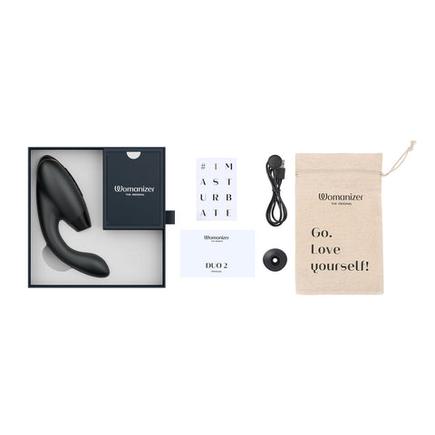 Womanizer - Duo 2 Pleasure Air Clitoral Stimulator and G-spot Vibrator
