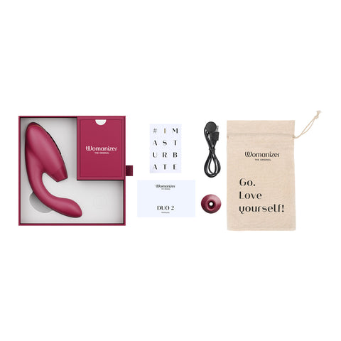 Womanizer - Duo 2 Pleasure Air Clitoral Stimulator and G-spot Vibrator