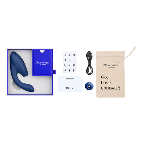 Womanizer - Duo 2 Pleasure Air Clitoral Stimulator and G-spot Vibrator