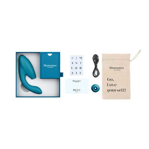 Womanizer - Duo 2 Pleasure Air Clitoral Stimulator and G-spot Vibrator