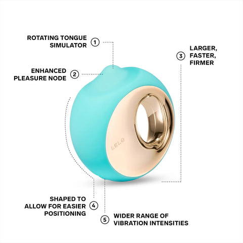 Lelo - Ora 3 Rechargeable Oral Sex Tongue Stimulator Aqua