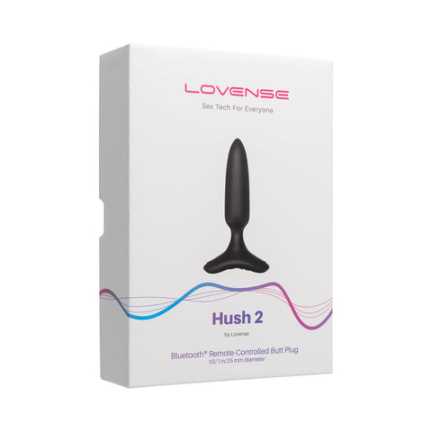 Lovense - Hush 2 1-inch App-Controlled Wearable Butt Plug