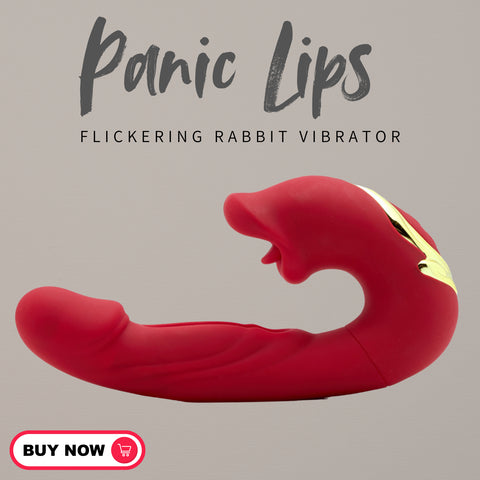Funky Fantasy Series - Panic Lips Flickering Rabbit Vibrator