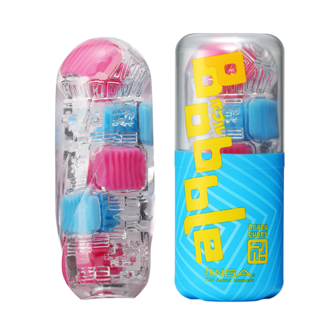 Tenga - Bobble Series Reusable Masturbation Cup Crazy Cubes
