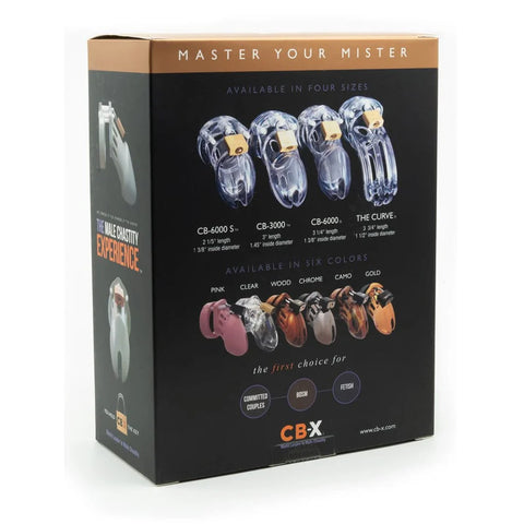 CBX - CB-6000S Male Chastity Cage Small 2.5" (Clear)
