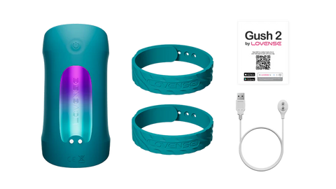 Lovense - Gush 2 App-Controlled Glans Massager Stroker (Green)