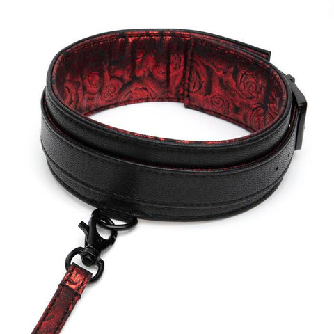 Fifty Shades of Grey - Sweet Anticipation Collar and Lead BDSM (Red)