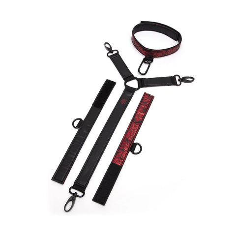 Fifty Shades of Grey - Sweet Anticipation Collar and Wrist Cuffs BDSM (Red)
