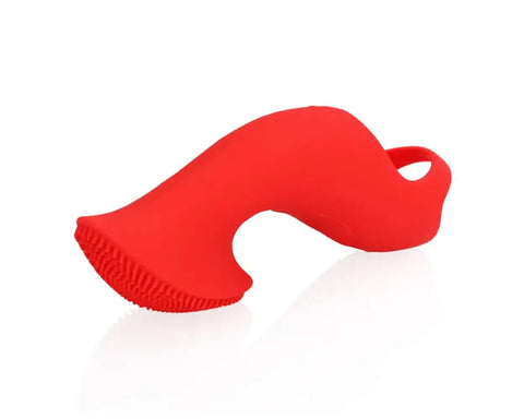 Loveline - Textured Finger Silicone Vibrator Sunrise Red