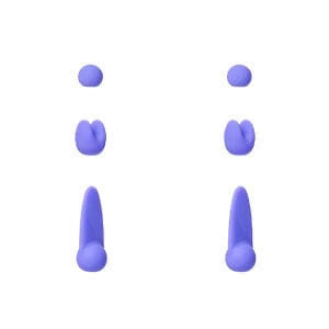 Lovense - 3 Attachments (for Hyphy) Set of 2