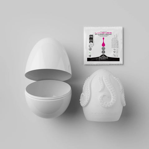 Lovense - Kraken 6 Pack Soft Stretchy Egg Masturbator (White)