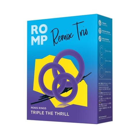 Romp - Remix Trio 3-piece Silicone Cock Ring