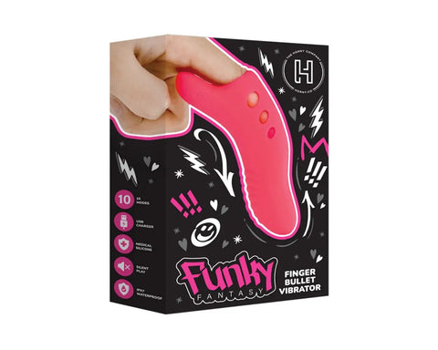 Funky Fantasy Series - Finger G-spot and Clitoral Bullet Vibrator 