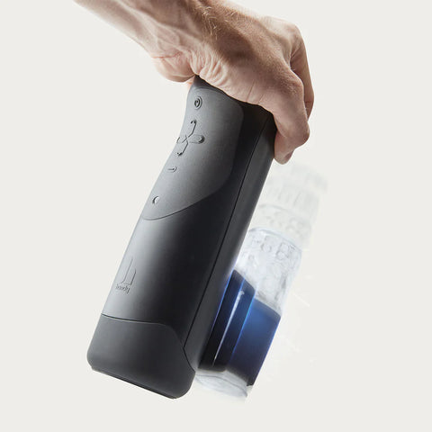The Handy - App Controlled Interactive Bluetooth Stroker Male Masturbator (Black) [Local Adaptor]