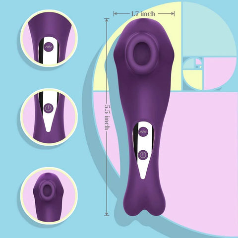 Tracy's Dog - P Cat Clitoral Air Stimulator Sucking Vibrator Purple