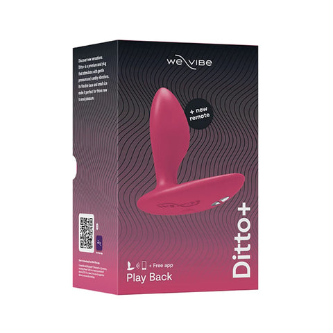 We-Vibe - Ditto + App and Remote Controlled Anal Vibrator Cosmic Pink