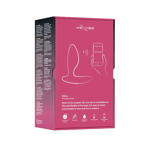 We-Vibe - Ditto + App and Remote Controlled Anal Vibrator Cosmic Pink